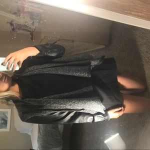 Tobi Leather and Knit Jacket